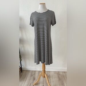 Striped Black and White Dress